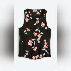 Nine Britton Dailey Mixed Material Top